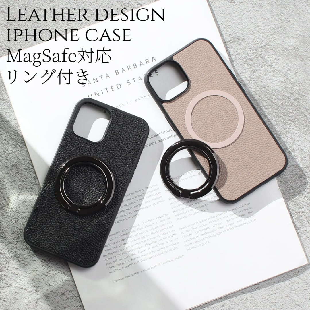 iphone8Plus ケース レザー magsafe マグセーフ iphone7plus マグセーフ対応 リング付き スマホリング 8plus カバー 7plus magsafe対応 マグネット 5,480円