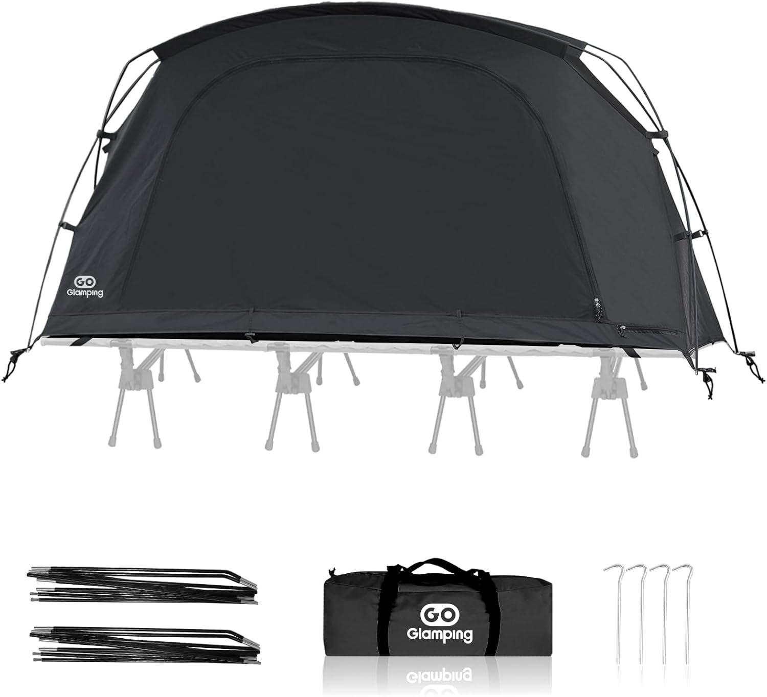 GOGlamping テント コットテント【SKY EYE CT】/【SKY EYE CT PLUS】 自立式 コットテント TC 素材コット用テント ソロテント カンガルー式テント インナーテント