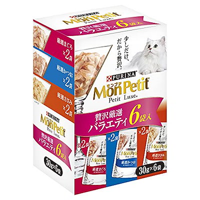 他サイト： モンプチ プチリュクスパウチ 贅沢厳選バラエティ 30ｇ6Pの商品画像