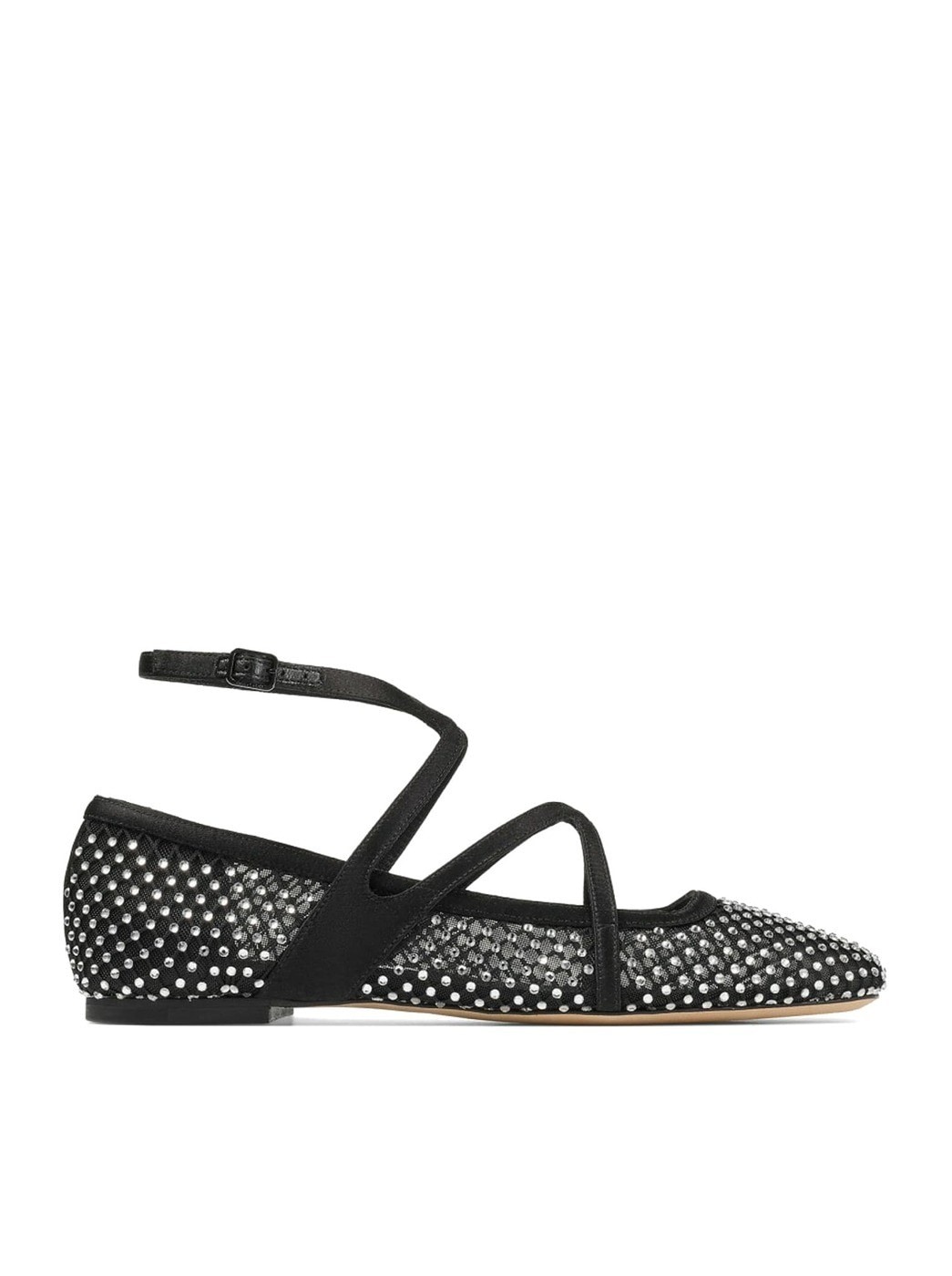 ASTORIAFLATQHSBLACK CHRYSTAL ブラック 春夏2025 フラットシューズ レディース ia