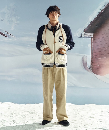 SATUR公式 チノパンツ Relaxed Cotton Chino Pants Beige