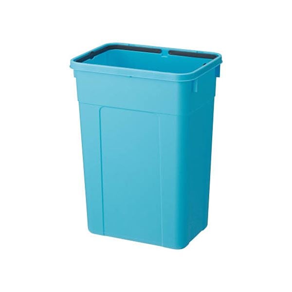 （まとめ）TRUSCO エコペール 角型 本体47L ブルー RBK-45K 1個（フタ別売）(×2セット)