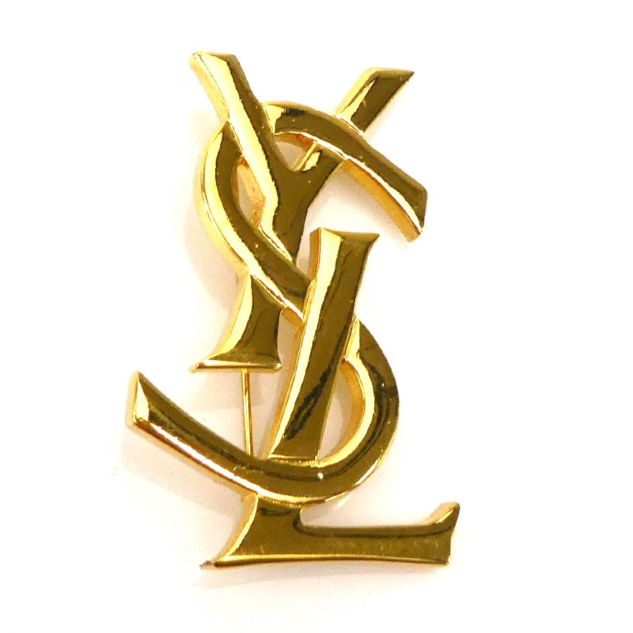 サンローラン SAINT LAURENT ブローチ メタル ゴールド レディース r10474k