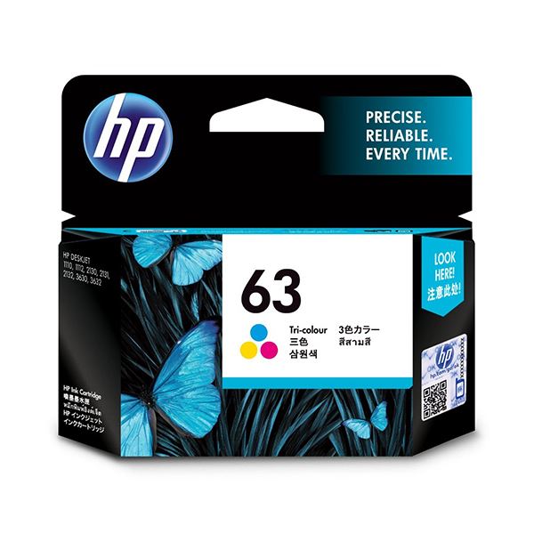 (まとめ) HP HP63 インクカートリッジ カラー F6U61AA 1個 (×3セット)