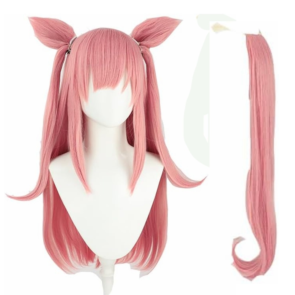 コスプレウィッグ アグネスデジタル コスプレ 耳付き 尻尾付き かつら カツラ 耐熱 演出服 アニメ 祭り ハロウィン クリスマス 学園祭 文化祭