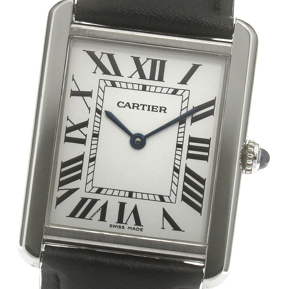 カルティエ CARTIER W1018355 タンクソロLM クォーツ メンズ _868343【中古】