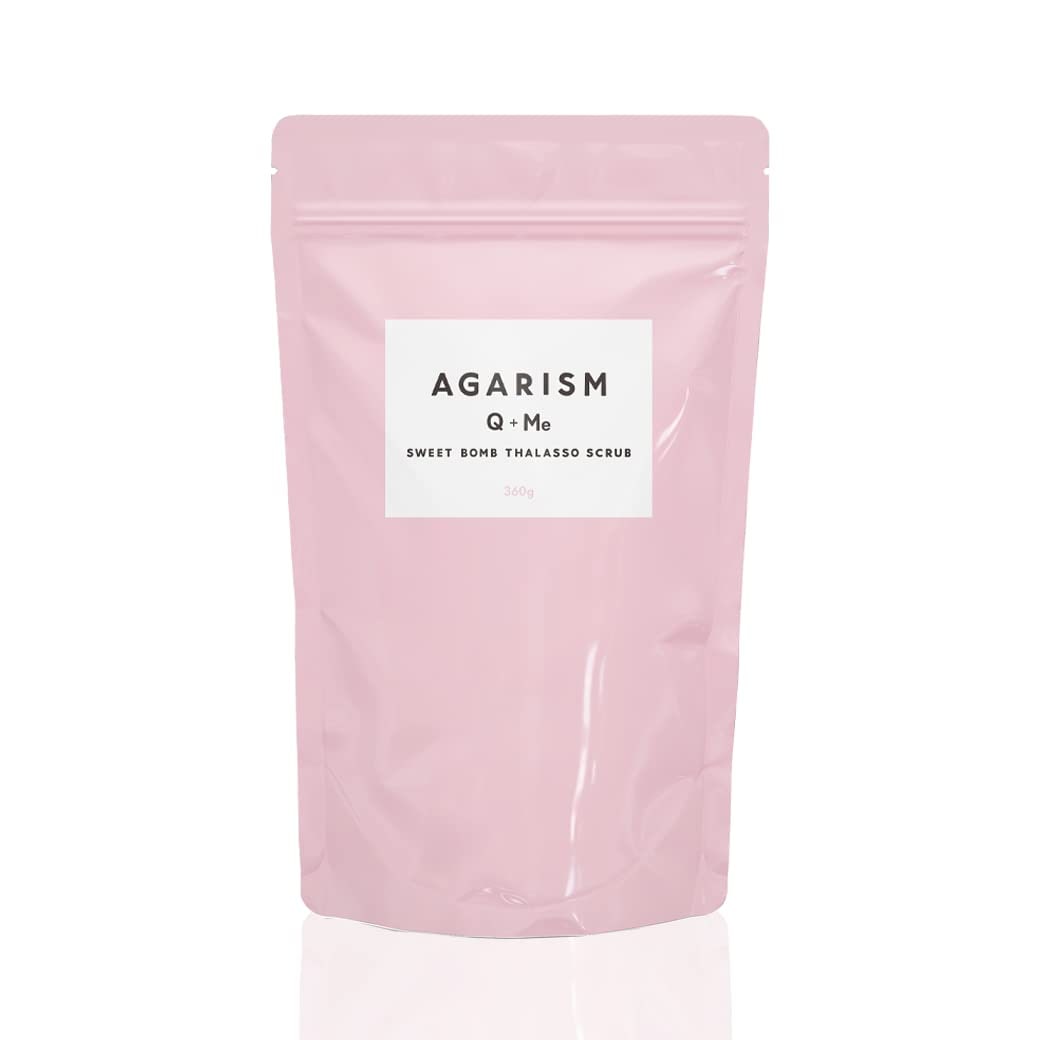 アガリズム キューミー スウィートボム タラソスクラブ 詰め替え 大容量 ボディスクラブ ハチミツ 通常2倍量 360g ニキビ バスソルト ボディソープ 香水 しっとり ムスク シダーウッド アンバ