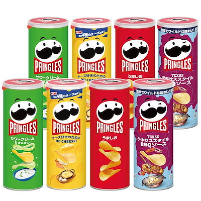 他サイト： プリングルス ケロッグ M缶 4種 アソートセット (うましお・サワークリーム&オニオン・Hi! CHEESE!・テリヤキ) 時期によりセット内容に変更あり 4個 (x 2)の商品画像