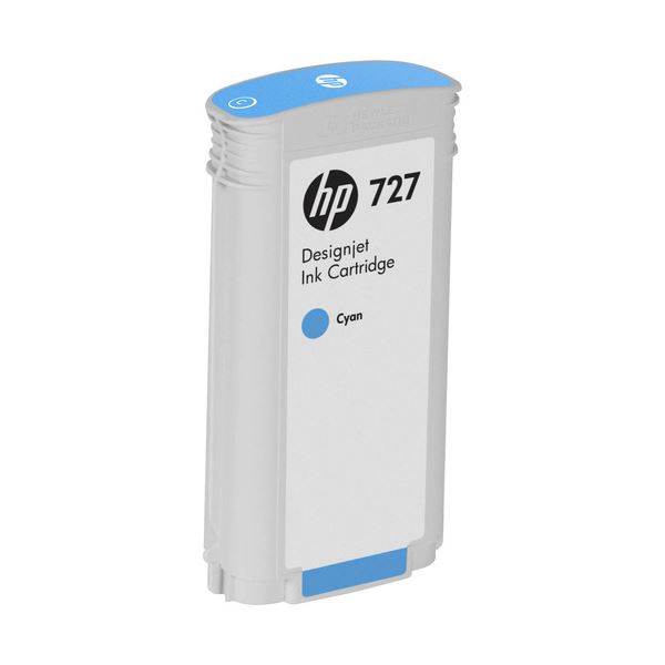（まとめ） HP727 インクカートリッジ 染料シアン 130ml B3P19A 1個 (×3セット)