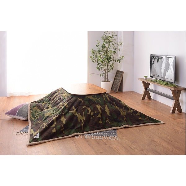 薄掛けこたつ布団/こたつ掛け布団 [長方形 190cmx230cm] カモフラージュ柄 11,996円