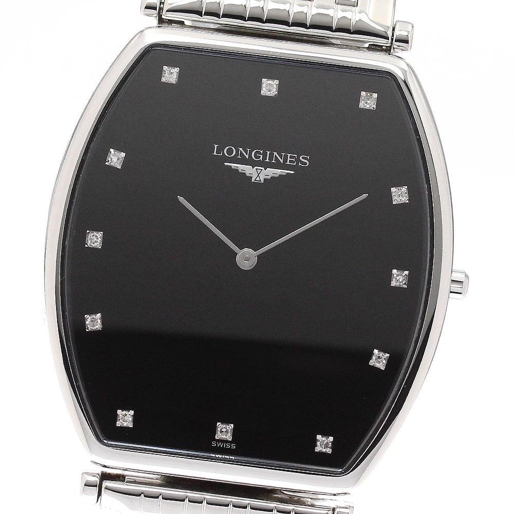 ロンジン LONGINES L4.786.4 グランドクラシック 12Pダイヤ クォーツ メンズ _948905【中古】