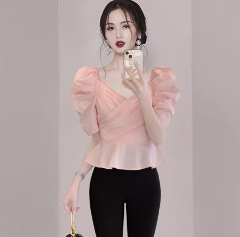トップス デート モテアイテム ブラウス シャツ フリル シフォン 大人可愛い きれいめ 上品 おしゃれ かっこいい 大人可愛い ラブリー キュート ガーリー クール モード系 セクシー エレガント