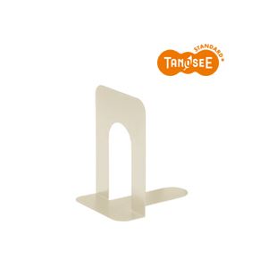 （まとめ）TANOSEE ブックエンド T型 特大 ライトグレー 20組