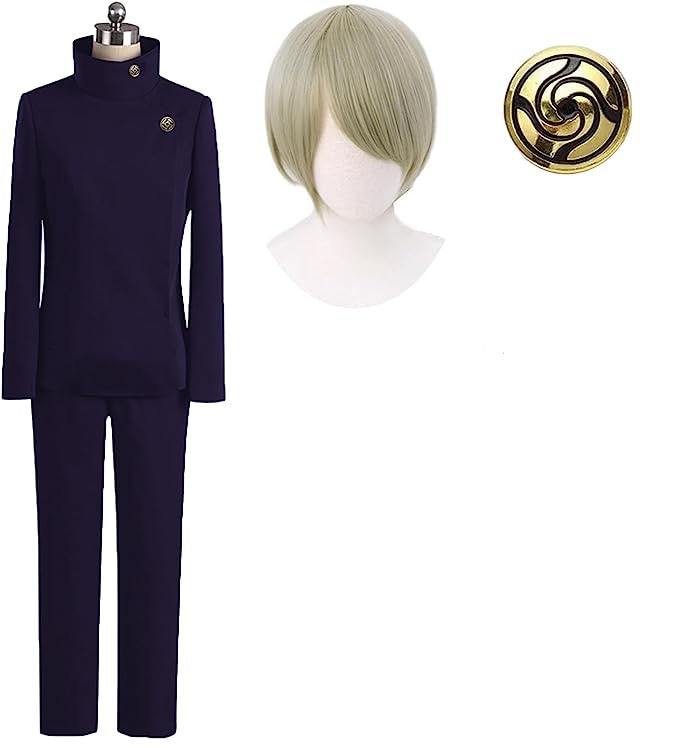 コスプレ衣装 呪術廻戦 第2期 全員制服 ウィッグ付き アクセサリー付き 高専 七海建人 全セット コスチューム 変身 仮装 ステージ服