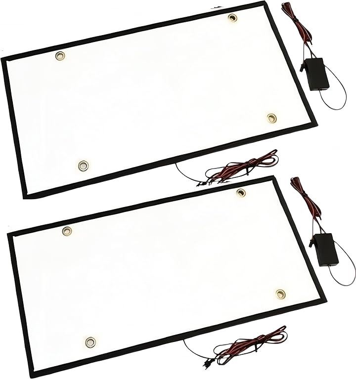 大型車 字光式ナンバー トラック用 LED 照明器具 24V対応 2枚セット 汎用タイプ