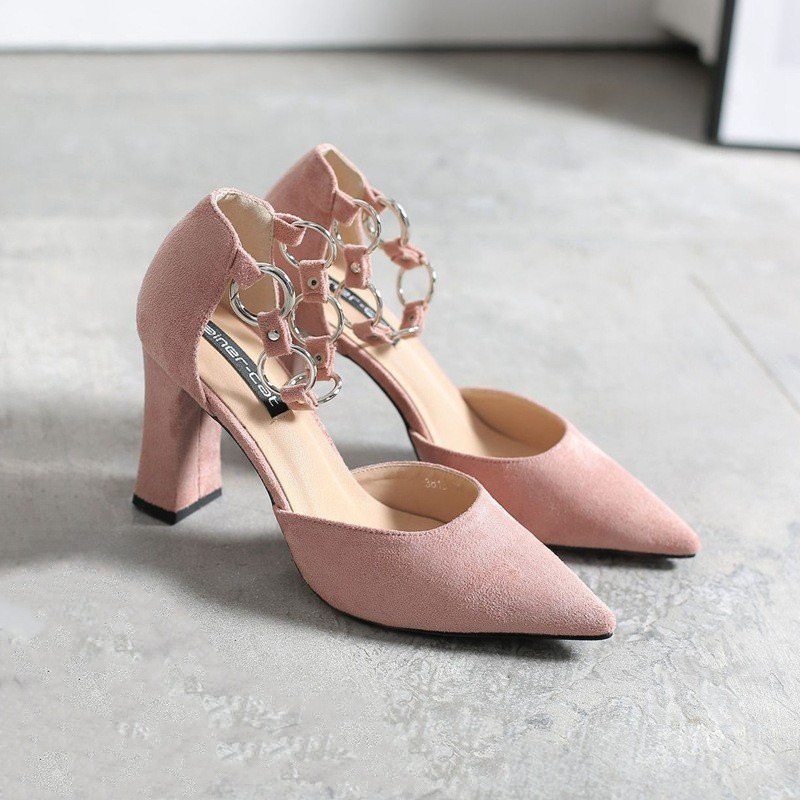 ポインテッドトゥパンプス スエードパンプス 靴 歩きやすい 脱げない レディース 通勤OL ハイヒ