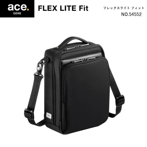 ace. GENE LABEL フレックスライトフィット 54552 3L ショルダーバッグ メンズ