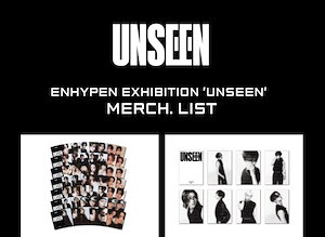 [ENHYPEN][2024.10][NEW][公式][OFFICIAL] ENHYPEN Exhibition UNSEEN Official Merch sales