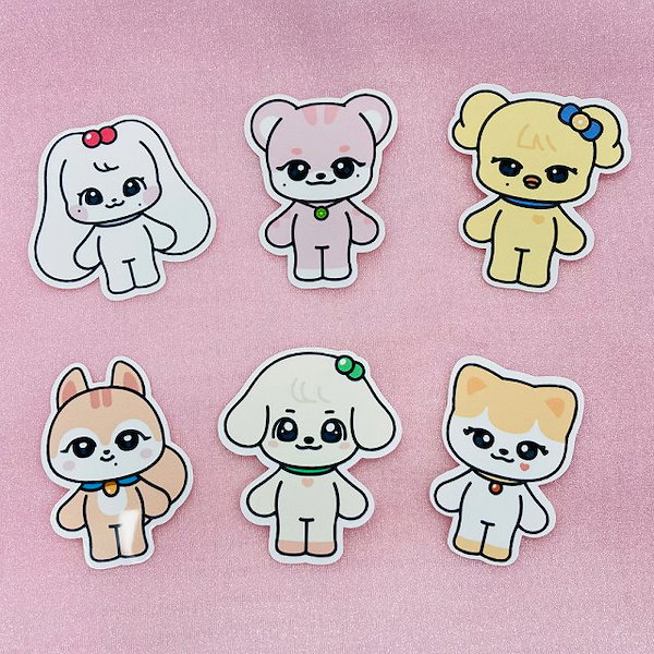 ステッカー、韓国、K-POP、NEMES TREASURE TRUZ 公式グッズ GLITTER STICKER トレジャー
