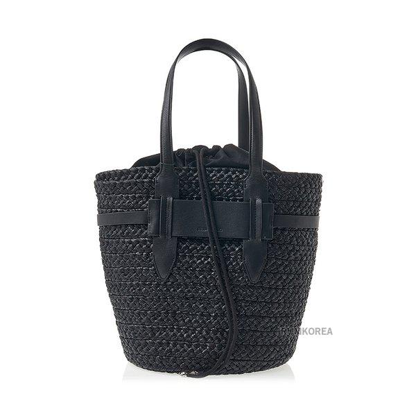 [ヘレンカミンスキー] SS25 女性ラフィア L トートバッグ BAG51958 CHARCOAL BLACK