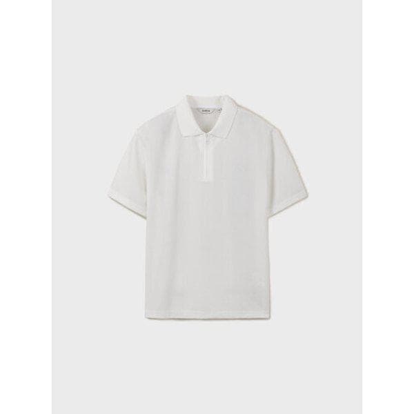 メンズ半袖冷感ジップアップカラーTシャツ WT_GJA
