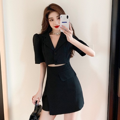 ワンピース フレアワンピース ミニ ミニ丈 ショート ショート丈 袖あり 5分袖 五分袖 パフスリーブ Vネック 襟付き 切り替えデザイン かわいい 大人可愛い きれいめ おしゃれ お洒落 大人女子