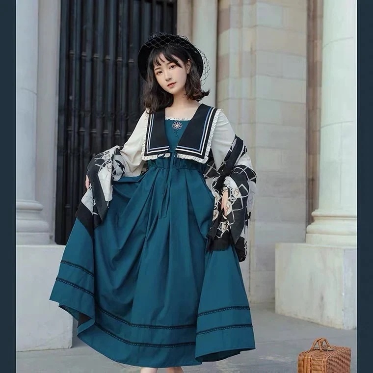 オリジナルロリータワンピースコスプレセーラー服 二次元かわいい新作公主 かわいい ロリ学園祭 A70