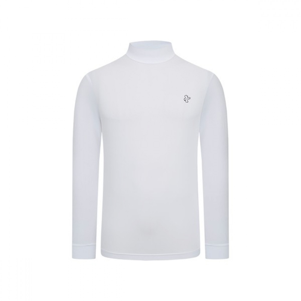 [ルイカステル] メンズアイルカナイロンブレンドハーフタートルTシャツ（クール）