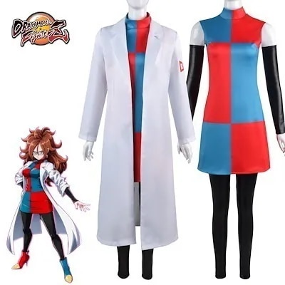 仮装 変装 ハロウィン アニメ コスチューム doctor 白衣 コスプレ衣装 ブルマ ドラゴンボール ball Dragon スーツ ハロウィン 2023年新作入荷コスプレ30%までに制限