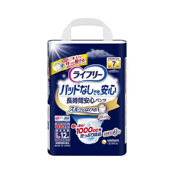 （まとめ）ユニチャーム ライフリー尿とりP無長時間安心PL12枚[x3セット] 10,509円