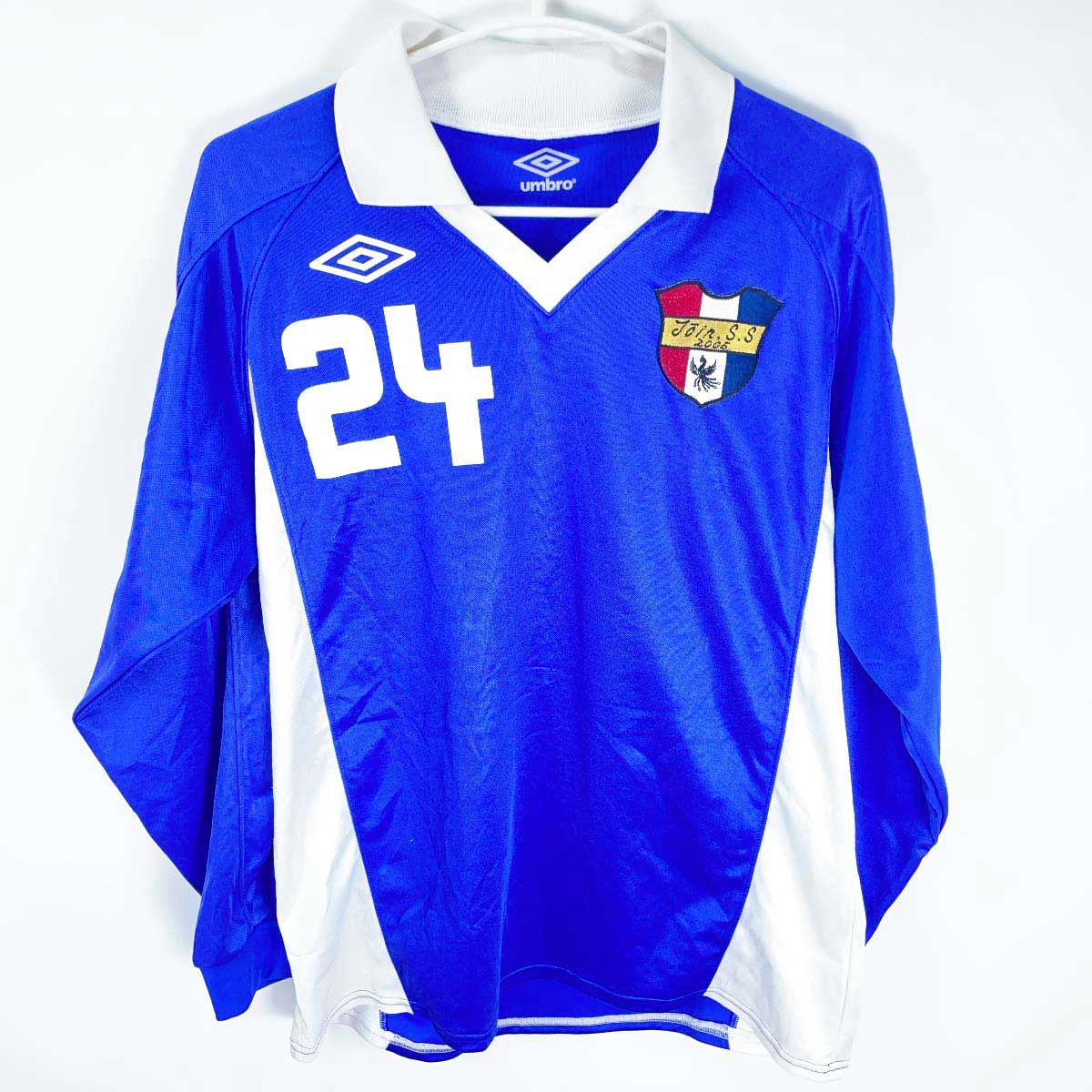 【中古】アンブロ 神奈川 桐蔭学園高校 サッカー部 ユニフォーム #24 長袖 メンズ UMBRO 実使用 支給品