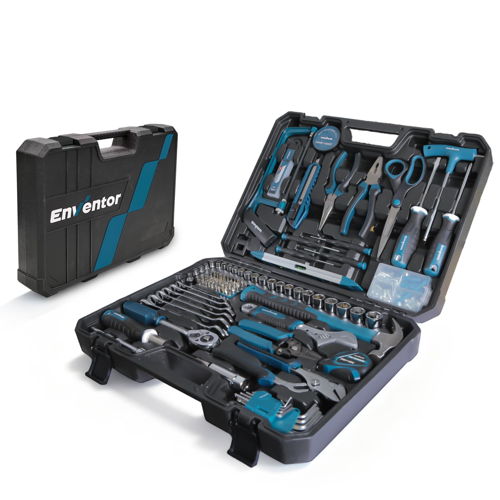 工具セット 家庭修理 工具箱 ホームツールセット 道具セット 日常ツールキット日常ツールキット 家庭用 バイク 自転車 車整備 家具組み立て DIYセット 便利な収納ケース付き 修理道具セット 280