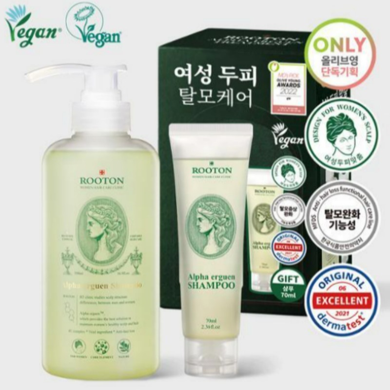 女性用スカルプ アルファエルゲン脱毛シャンプー 500ml＋70ml 贈呈企画