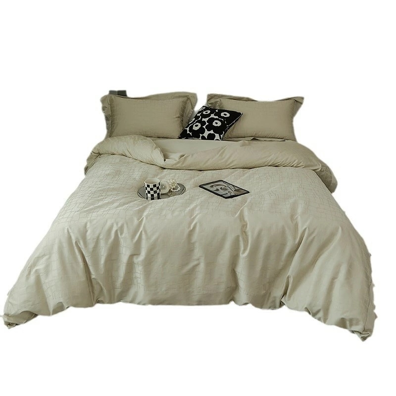 四件セット 寝具 カバー シーツ ベッドカバー 綿 60サテン 高級感 シンプル INS風 11,264円