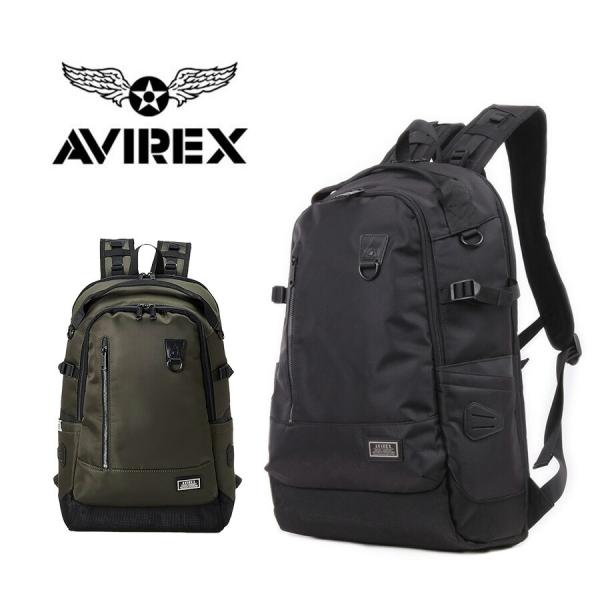 AVIREX ax2053 ソリッド デイパック リュック 大容量 鞄 カバン かばん バッグ 普段使い 使いやすい ミリタリー メンズ プレゼント ギフト ブラック 父の日