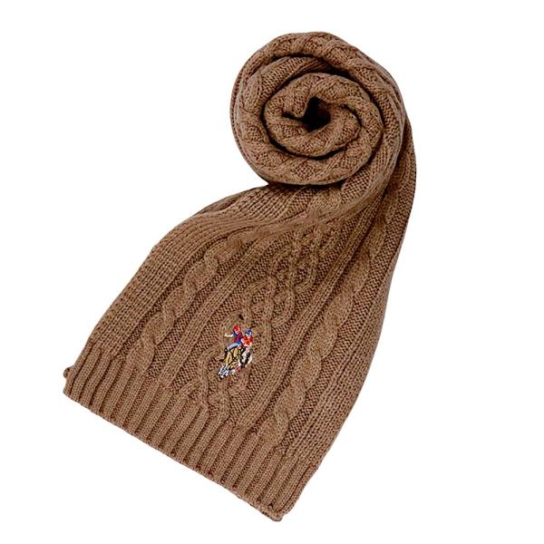 ユーエスポロ アッスン U.S.POLO ASSN マフラー 447167-CAMEL レディース メンズ キャメル