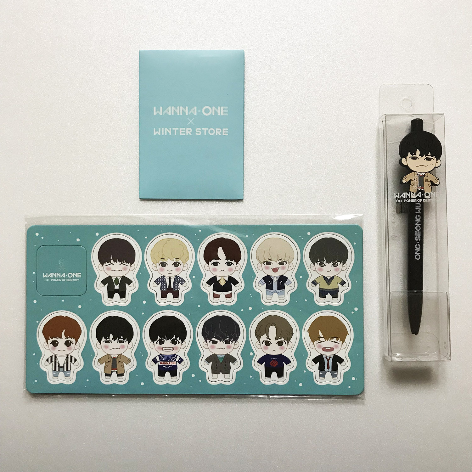 Wanna One Winter Pop Up Store - OngSeongWu Official Goods Set I + Photocard