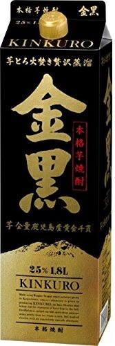 【送料無料】本格芋焼酎 金黒 きんくろ 25度 パック 1.8L 1800ml12本【北海道沖縄県東北四国九州地方は必ず送料が掛かります】
