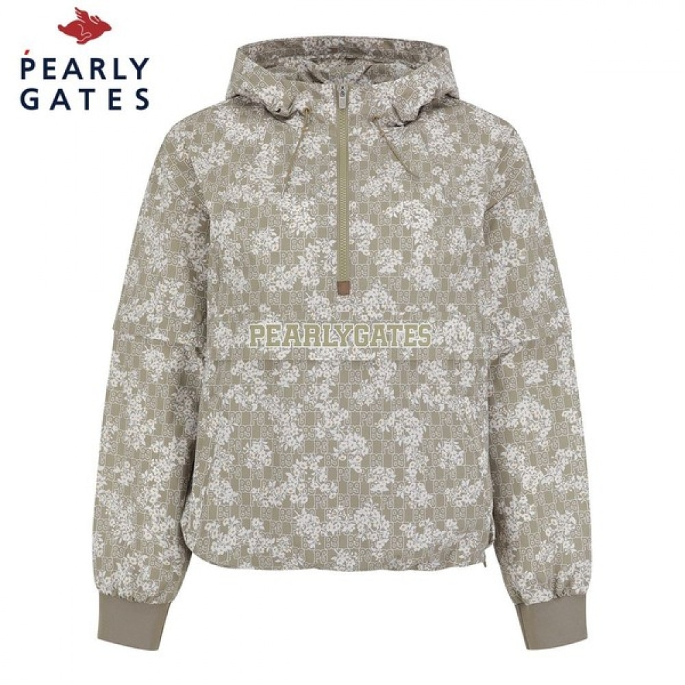 (Paris Gates) シェアードフローラルスリーブ取り外し可能なアノラック