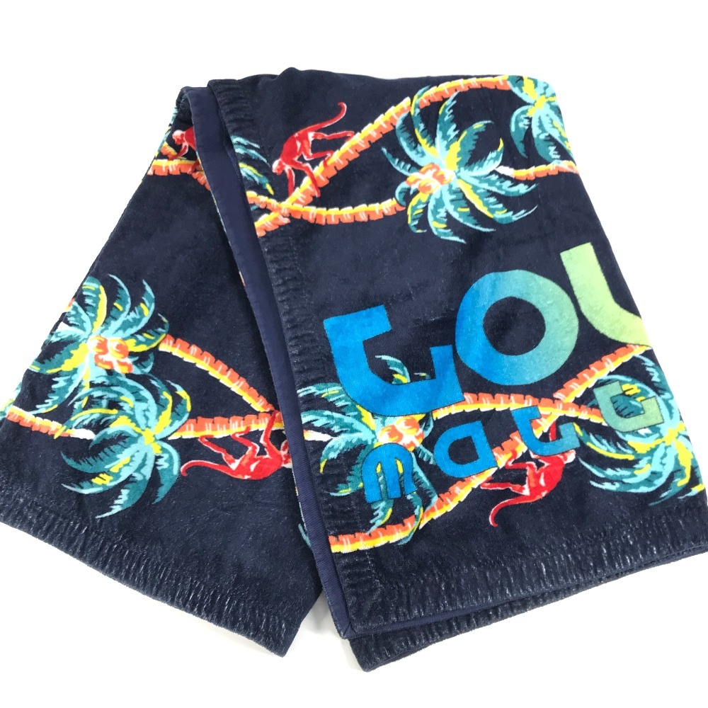 タオル MP1980 ジャングルモチーフ ビーチタオル ロゴ バスタオル インテリア ひざかけ ブランケット コットン ネイビー 25,234円