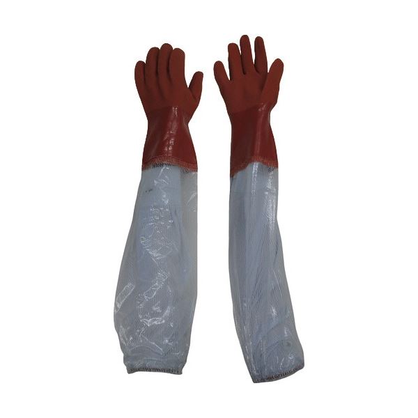 （まとめ）東和 ビニスター 腕カバー付 ソフト M ブラウン 652-M 1双[x3]