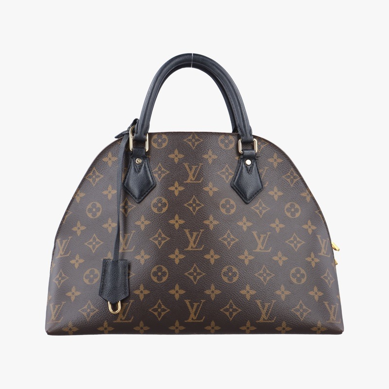 アルマ バッグ イントゥー バッグモノグラム/ブラウン系xノワールモノグラムキャンバス×カーフレザーM41780FL0156中古