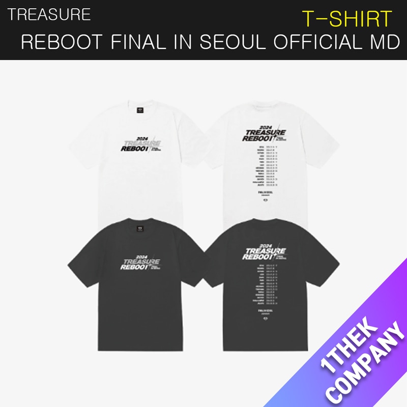 (購入金額特典)(T-SHIRT)TREASURE REBOOT FINAL IN SEOUL OFFICIAL MD