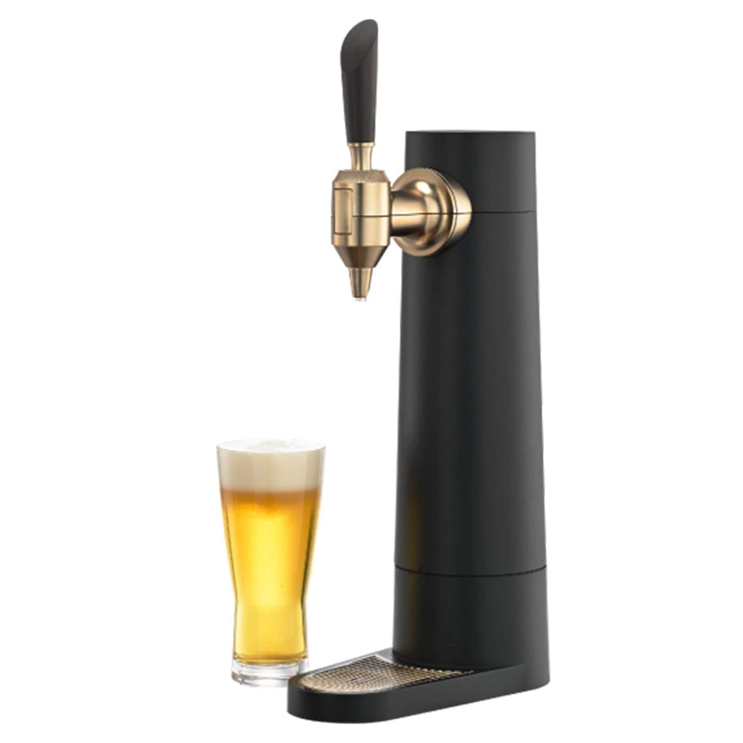 グリーンハウス ビールサーバー 泡を味わうミスティバブルス 冷えたビールをキープできる氷点下保冷剤付き 内蔵バッテリー GH-BEERSSEC-BK