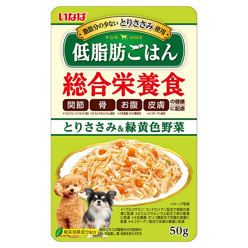 いなば　低脂肪ごはん　とりささみ＆緑黄色野菜　５０ｇX９６袋　ＣＲＣ45―08―20―35―00