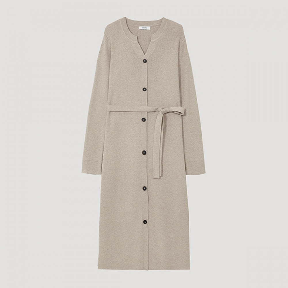 (シールズミス) Vネックリブ編みロングニットワンピース_SSKOPP12010 4,784円