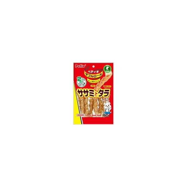 【1ケース】【お取り寄せ対象品】ペティオ ダブルロール ササミとタラ(8本入) *30個
