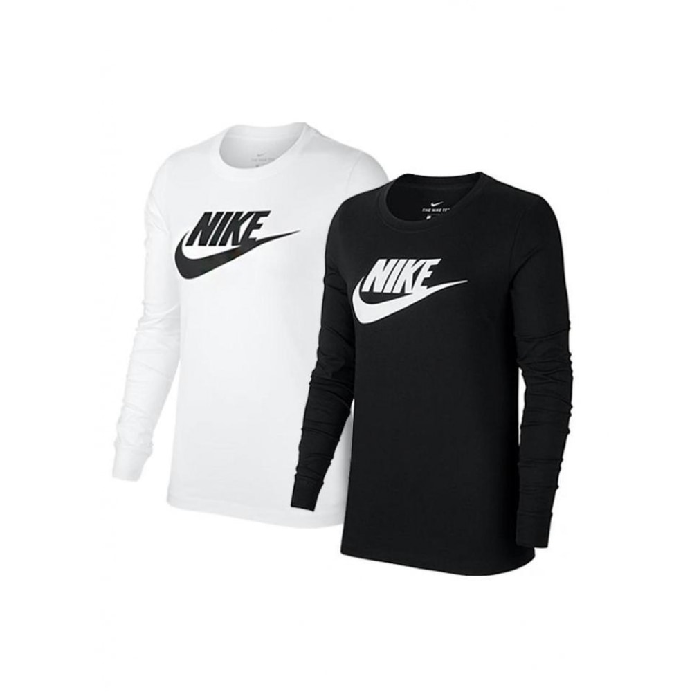 Nike (ナイキ) レディース NSW エッセンシャルアイコンフューチュラロングスリーブ Tシャツ2種類の中から1つお選びください
