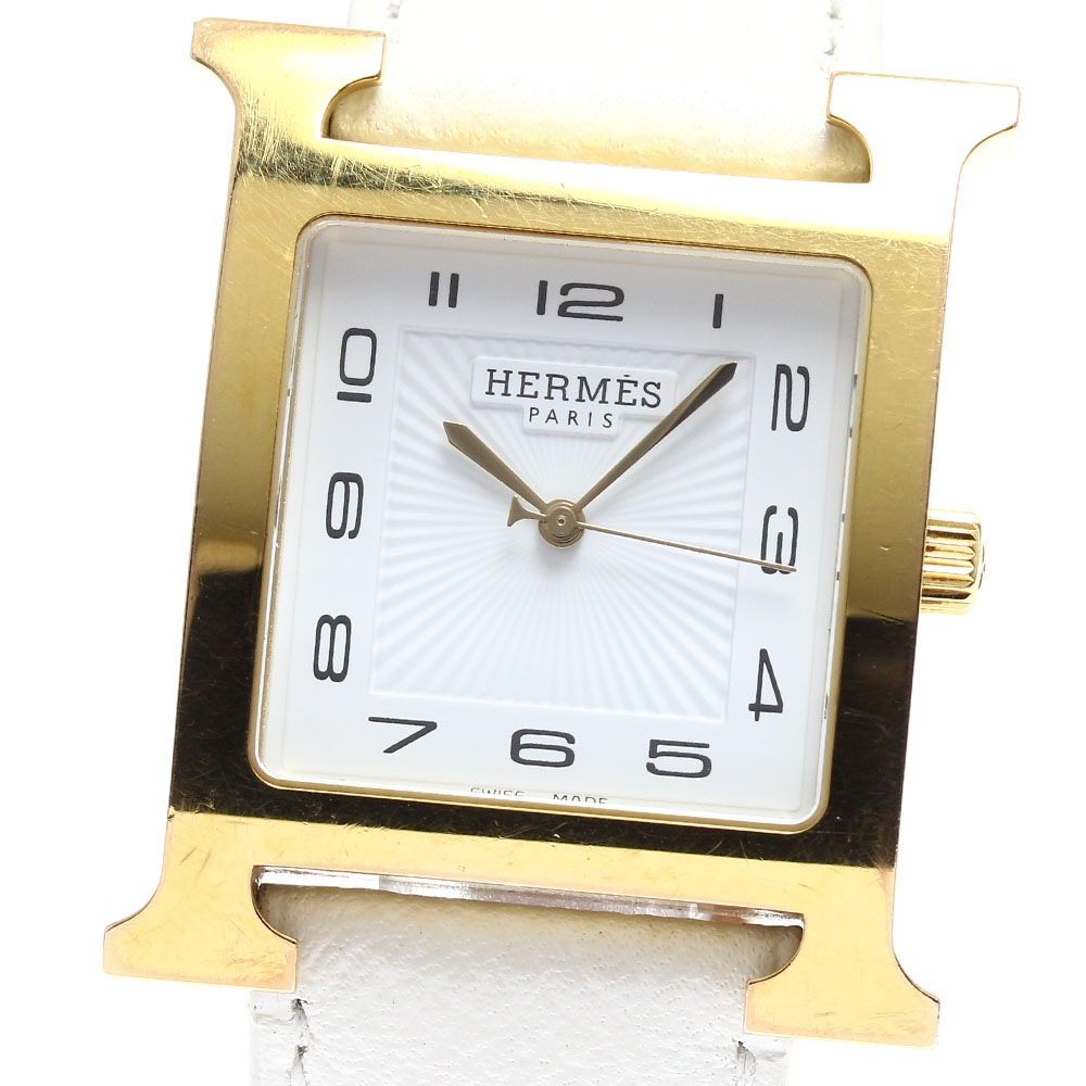 エルメス HERMES HH1.801 Hウォッチ クォーツ メンズ _902232【中古】