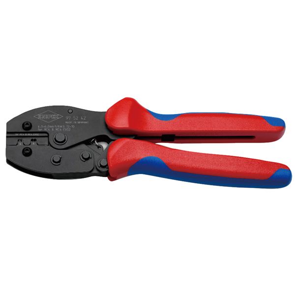 KNIPEX クニペックス 圧着プライヤー MC4/MC4EVO用 AWG12/10 コンフォート サイズ220x63x23mm 9752-42 工具 ツール DIY